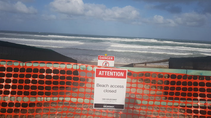 Strand gesperrt 
