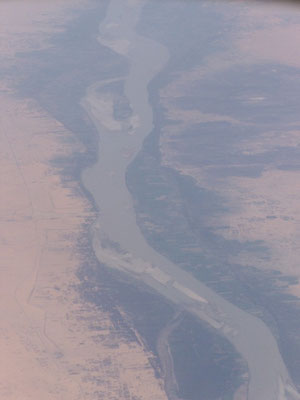 Le Nil , vu d' avion