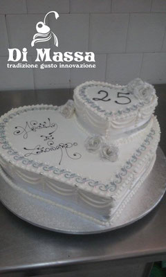 Torte per nozze d'argento - ischia - Pasticceria Bar ...