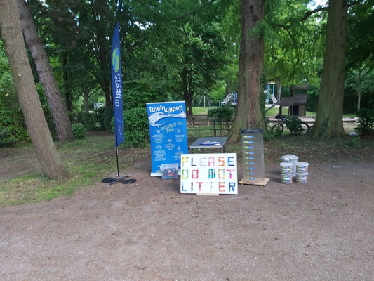Der Stand für das Kippenzählen