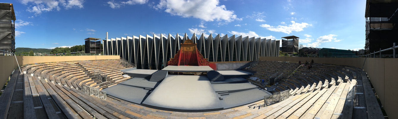 Verdi-Arena, Rigoletto 2016, Bühne Karel Spanhak, Prestige Image Minsk