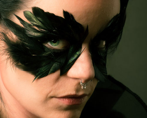 Porträt, junge Frau mit Make-up, porträtfoto
