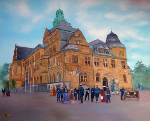 „1000-Jahre Recklinghausen“ (120×100cm) 2017 