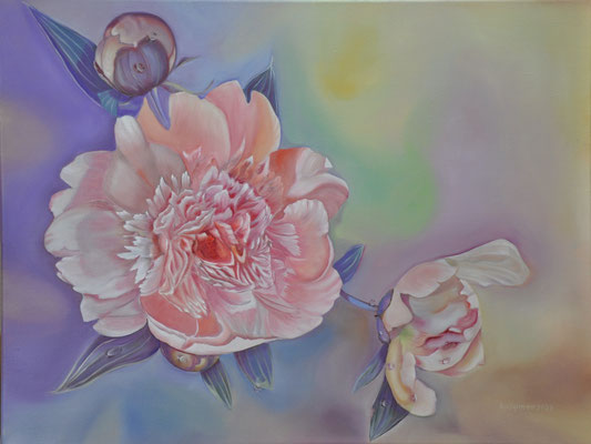 "Pfingstrose" (80x60cm.) 2022
