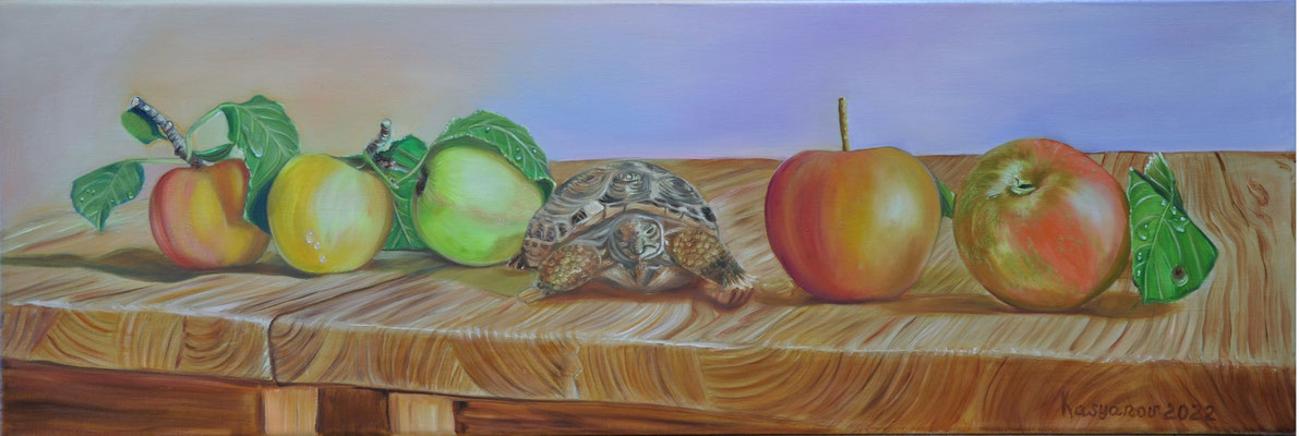 "Äpfel" (60x20cm.) 2022