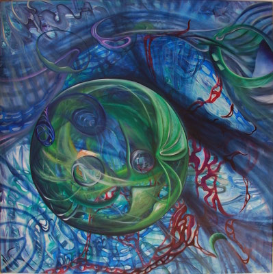 "Stillleben des Universums – Ⅳ" (90×90cm) 2014