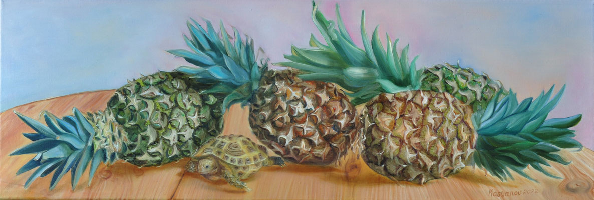 "Ananas" (60x20cm.) 2022