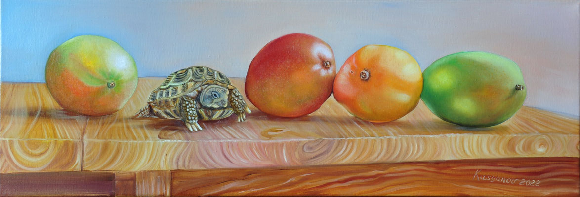 "Mangos" (60x20cm.) 2022