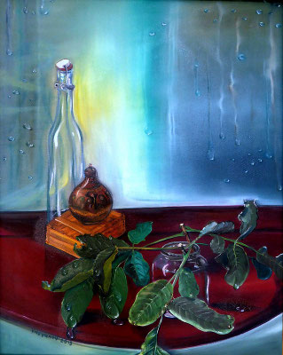"Walnusszweig" (40×50cm) 2013