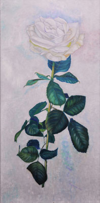 "Weiße Rose" (40x80cm.) 2021