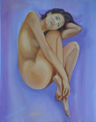 Klein Akt Nr.17 (24x30cm.) 2022