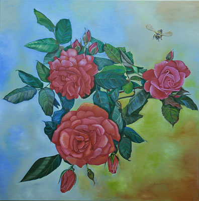 "Rosen" (80x80cm.) 2022