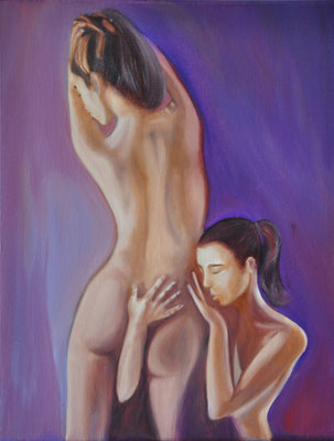 Klein Akt Nr.15 (24x30cm.) 2022