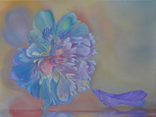 "Pfingstrose" (80x60cm.) 2022