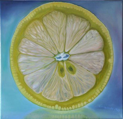"Zitrone-1" (40×40cm) 2021