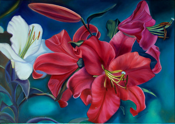 "Lilien" (70×50cm) 2020