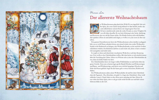 Illustration zu Hermann Löns, "Der allererste Weihnachtsbaum"