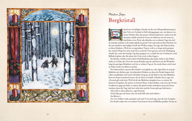 Illustration zu Adalbert Stifter "Bergkristall"