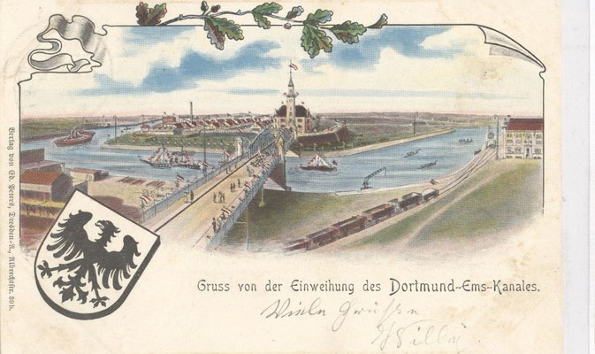 Postkarte zur Einweihung des DEK 1898 - JLH