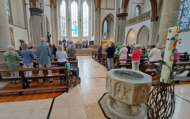 Der gut besuchte Gottesdienst