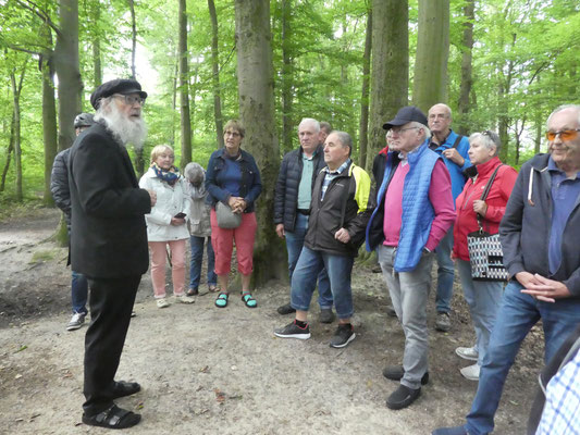 Führung zu einer ehemaligen Burg in Horneburg