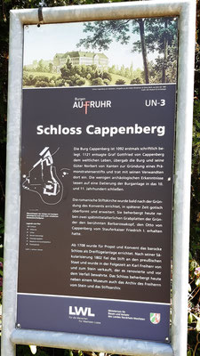 Tafel - Schloss Cappenberg