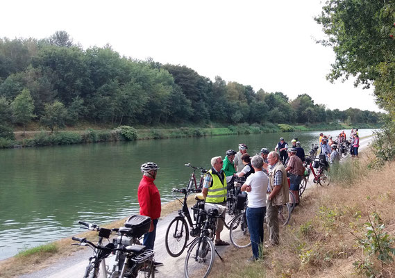 Rückfahrt am Wesel-Datteln-Kanal