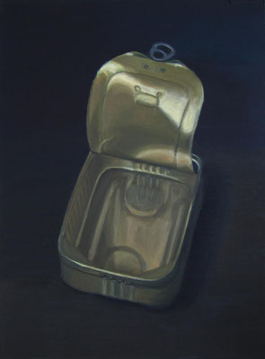 „Sardinendose 6", Öl auf Leinwand, 48 x 65 cm, 2020