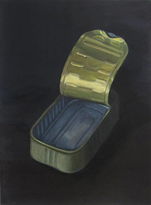 „Sardinendose 6", Öl auf Leinwand, 48 x 65 cm, 2020