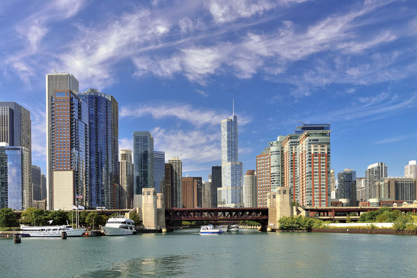 Skyline Chicago, Michigan, USA