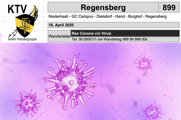 +++ Corona 899 +++ Regensberg: Bilder von Solo-Wanderer Vento