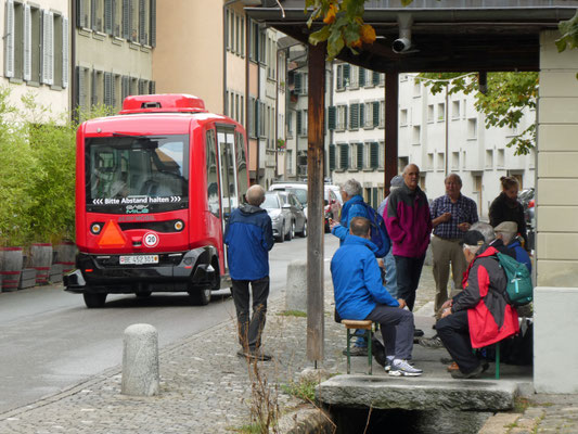 Auch Bern hat einen unbemannten Bus.