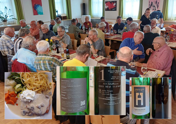 Menu und Wein