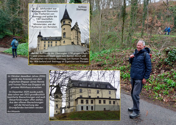 Schloss Steinegg mit Umleitungswanderer Vento und Calm