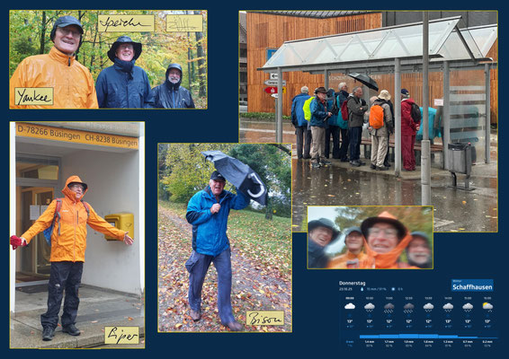 Regen- und Buswanderer