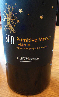 Rotwein: SUD Primitivo Merlot - Salento