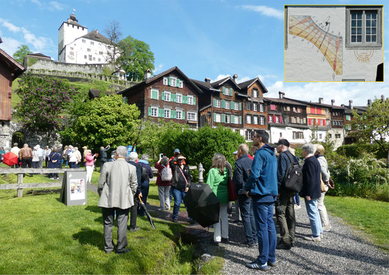 Werdenberg Südfront, Sonnenuhr