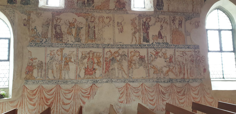 hochgotische Fresken 14. Jahrhundert