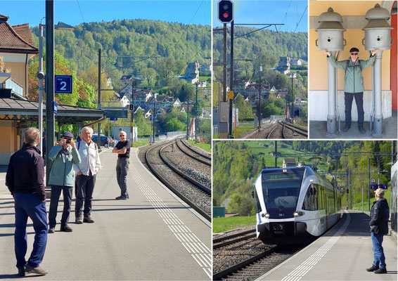 Zeitvertreib am Bahnhof Lichtensteig