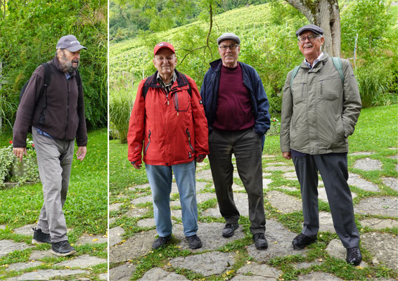 Die Kurzwanderer, Wanderleiter Balg - Patsch, Presto, Kanu