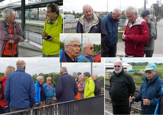 Stehen auf Bahnstationen