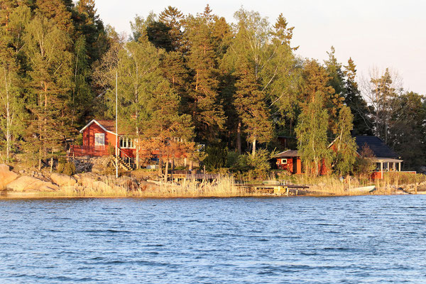 Ferienhäuser am Marsviken bei Nyköping.