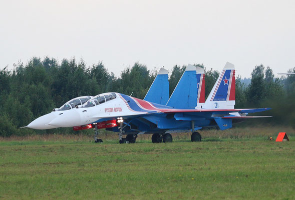 SU 30SM " 31 "  RF-81702 Russian Air Force / Russian Knights -2