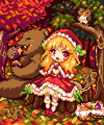 2019年11月　秋の森　24色