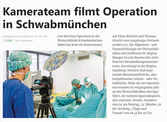 Artikel in der AZ