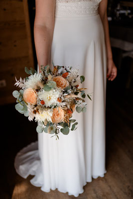 Ros Arum_mariage fleurs séchées champêtre_bouquet de mariée_fleuriste mariage rumilly