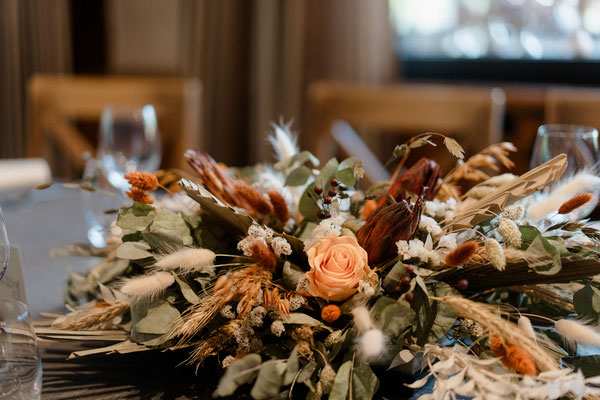 Ros Arum_mariage fleurs séchées champêtre_centre de table d'honneur_détails_fleuriste mariage rumilly