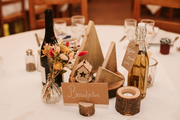 Ros Arum_mariage fleurs séchées coloré_tables invités_fleuriste mariage rumilly