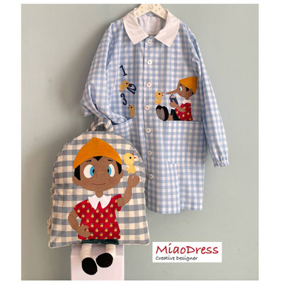 Grembiule asilo - Miaodress Creative Design - Handmade - Italian Style