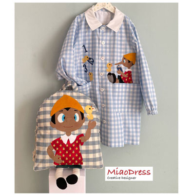 Grembiule asilo - Miaodress Creative Design - Handmade - Italian Style